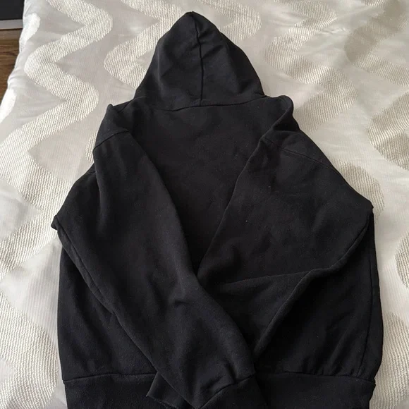 Black Italia Hoodie with Flag Design - Picture 6 of 6